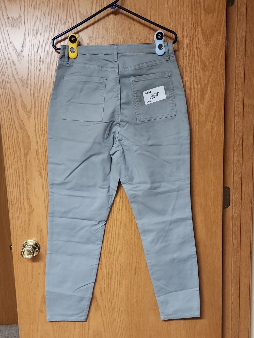 Banana Republic Light Gray Straight-Leg Chinos 10x28 number 3508